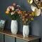 Ceramic Table Vase Featuring a Marble Look Design and Geometric Shape, Ideal as a Flower Holder or Decorative Accent for Home Decor in The Living Room, Bedroom, Office, or Dining Table
